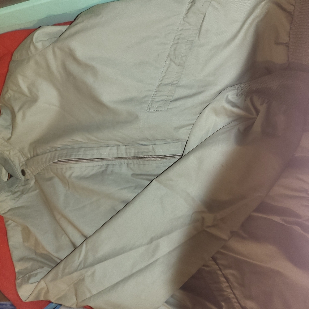 SAINT LAURENT Tan Khaki JACKET Size 40